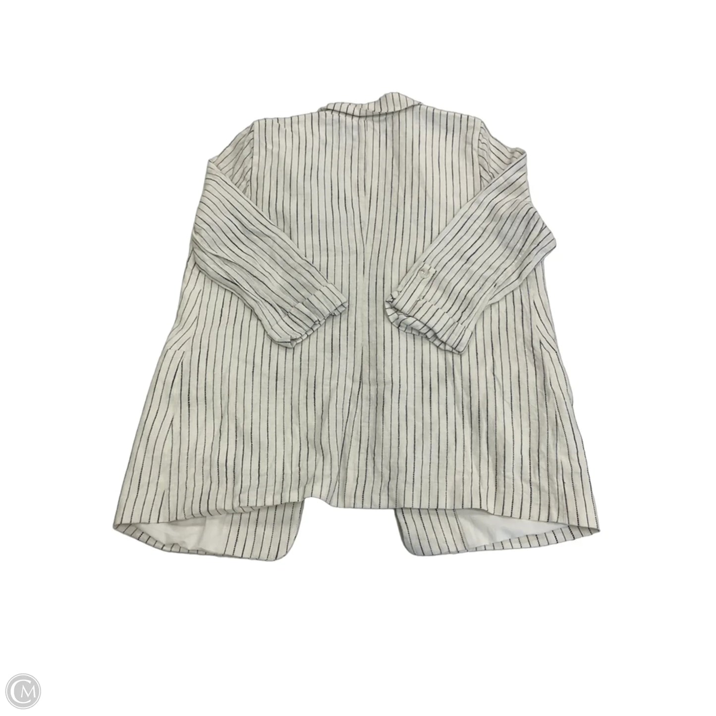Blazer By Skies Are Blue In Striped Pattern, Size: L