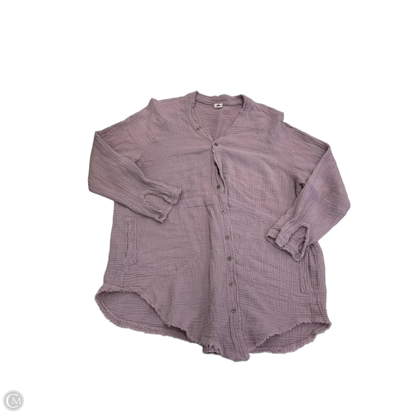 Tunic Long Sleeve By Flawless In Purple, Size: S