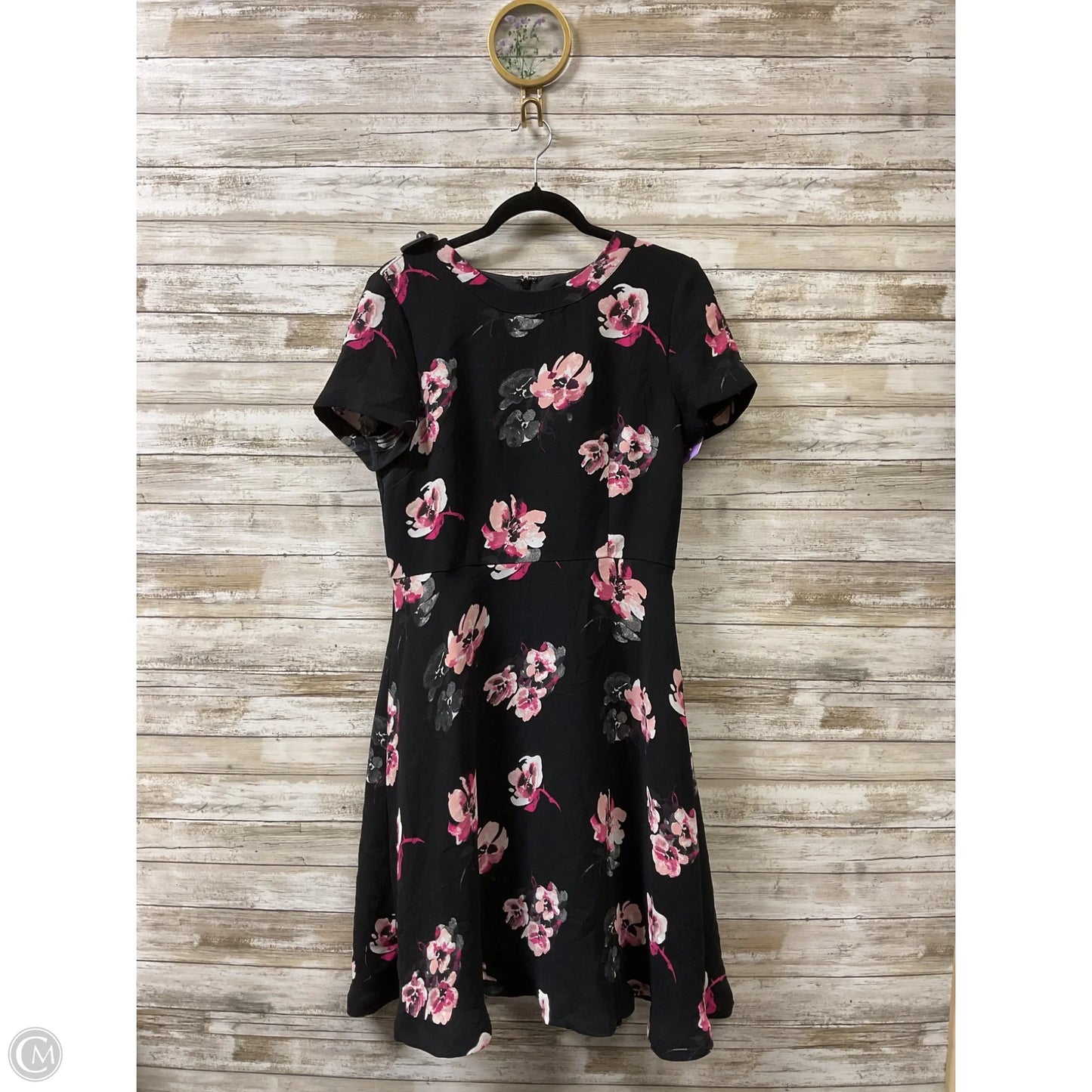 Dress Party Short By Talbots In Black & Pink, Size: M