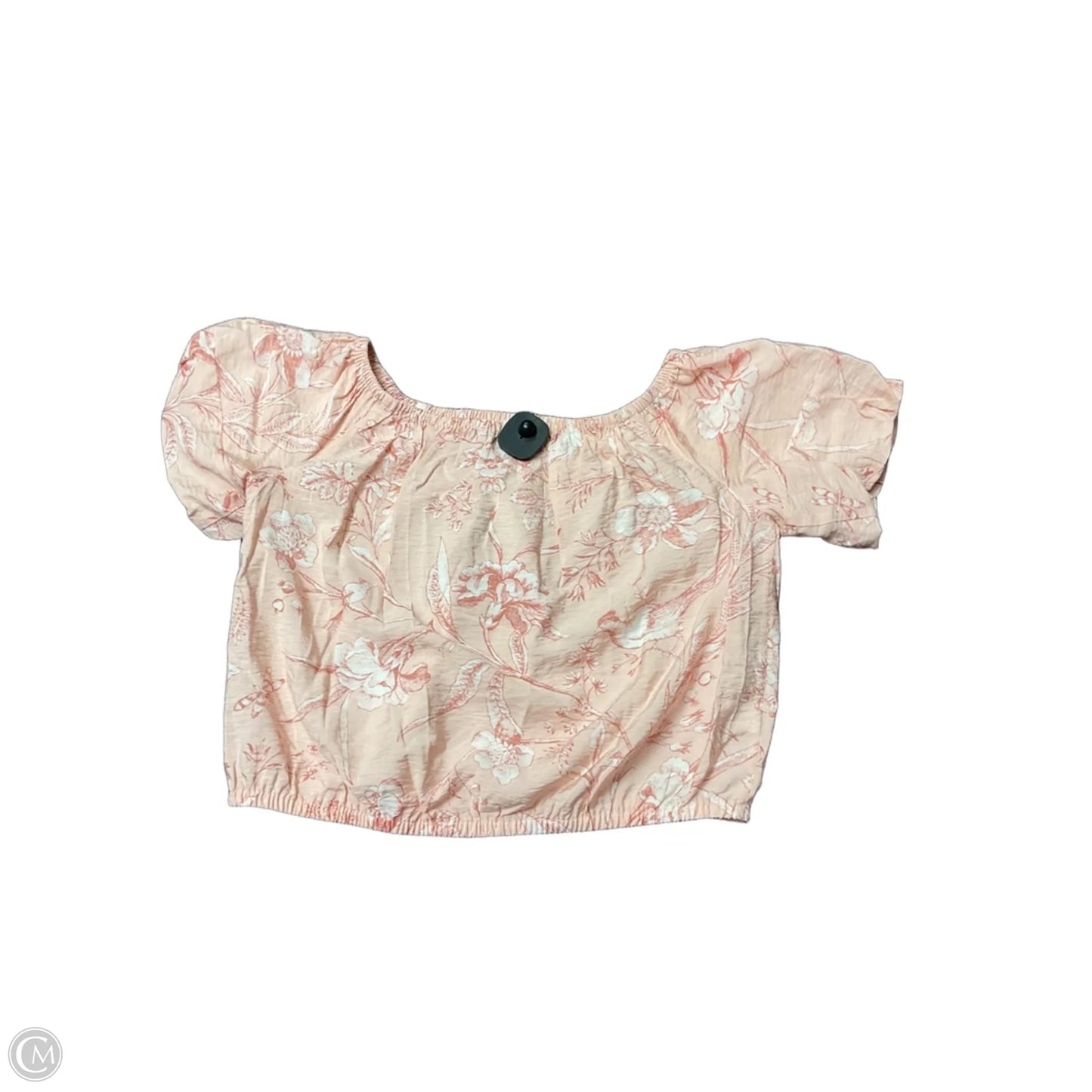 Top Short Sleeve By Loft In Pink, Size: M