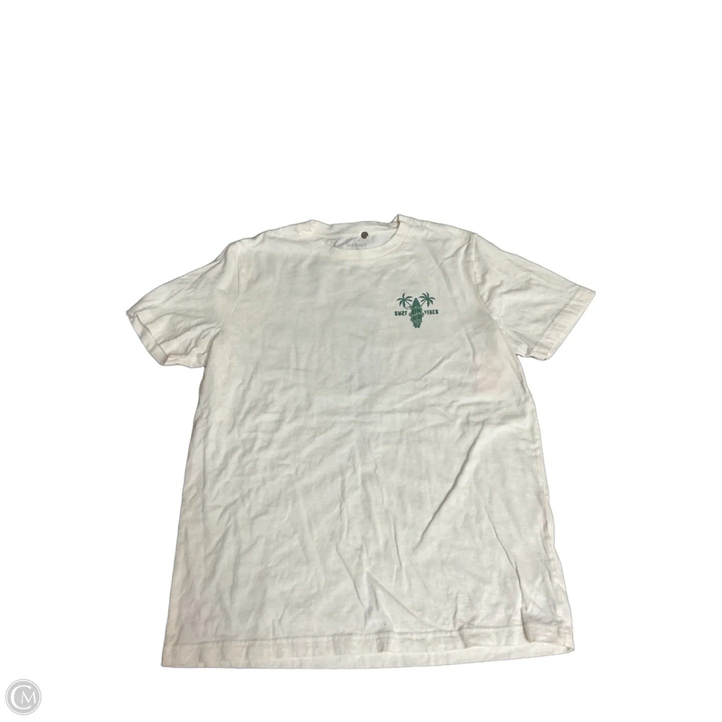 Top Short Sleeve Basic By Old Navy In Cream, Size: S