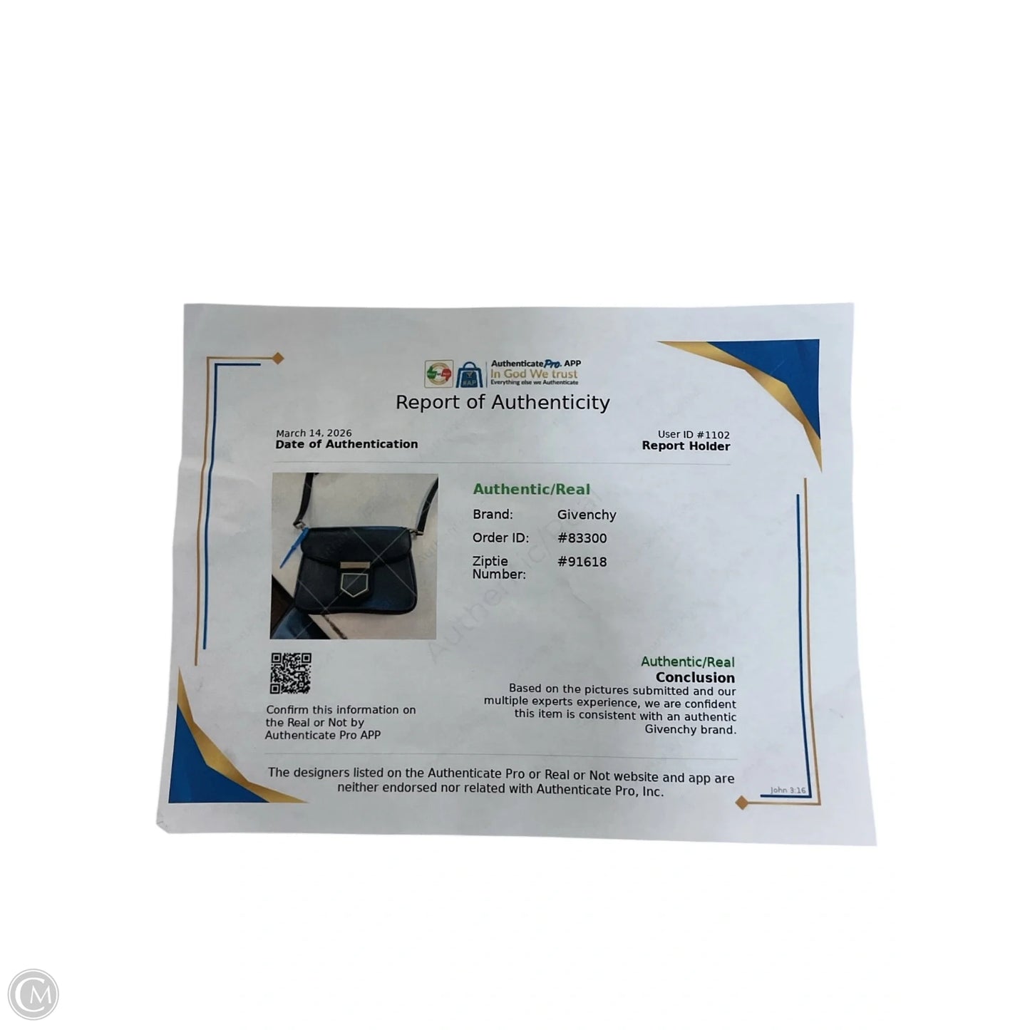 Crossbody Luxury Designer By Givenchy, Size: Small