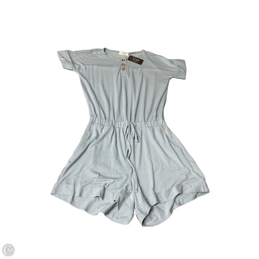 Romper By Zenana In Blue, Size: M