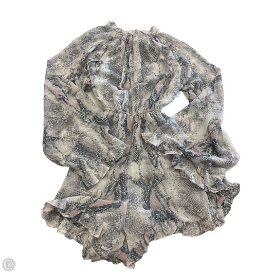 Romper By Karlie In Snakeskin Print, Size: S
