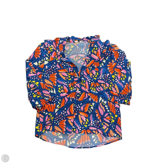 Blouse Long Sleeve By Michelle Mcdowell In Multi-colored, Size: M