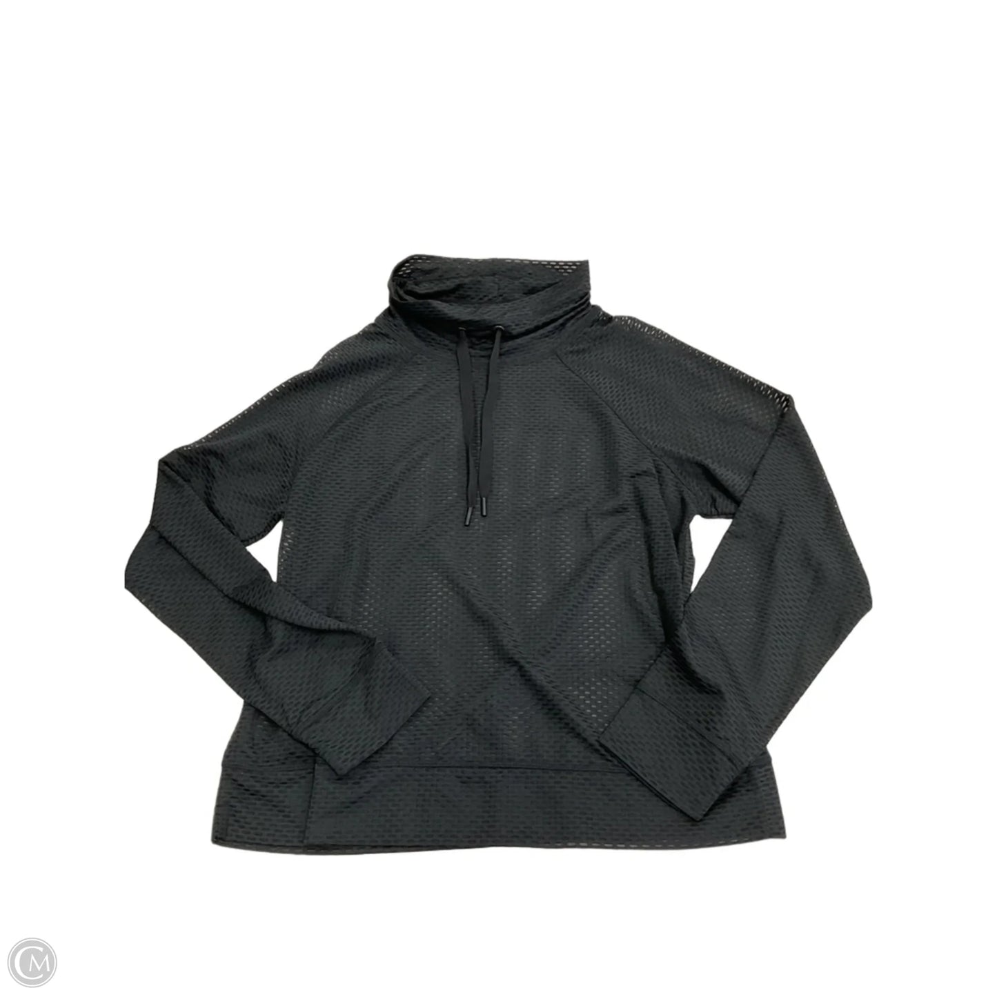 Athletic Top Long Sleeve Collar By Dkny In Black, Size: S