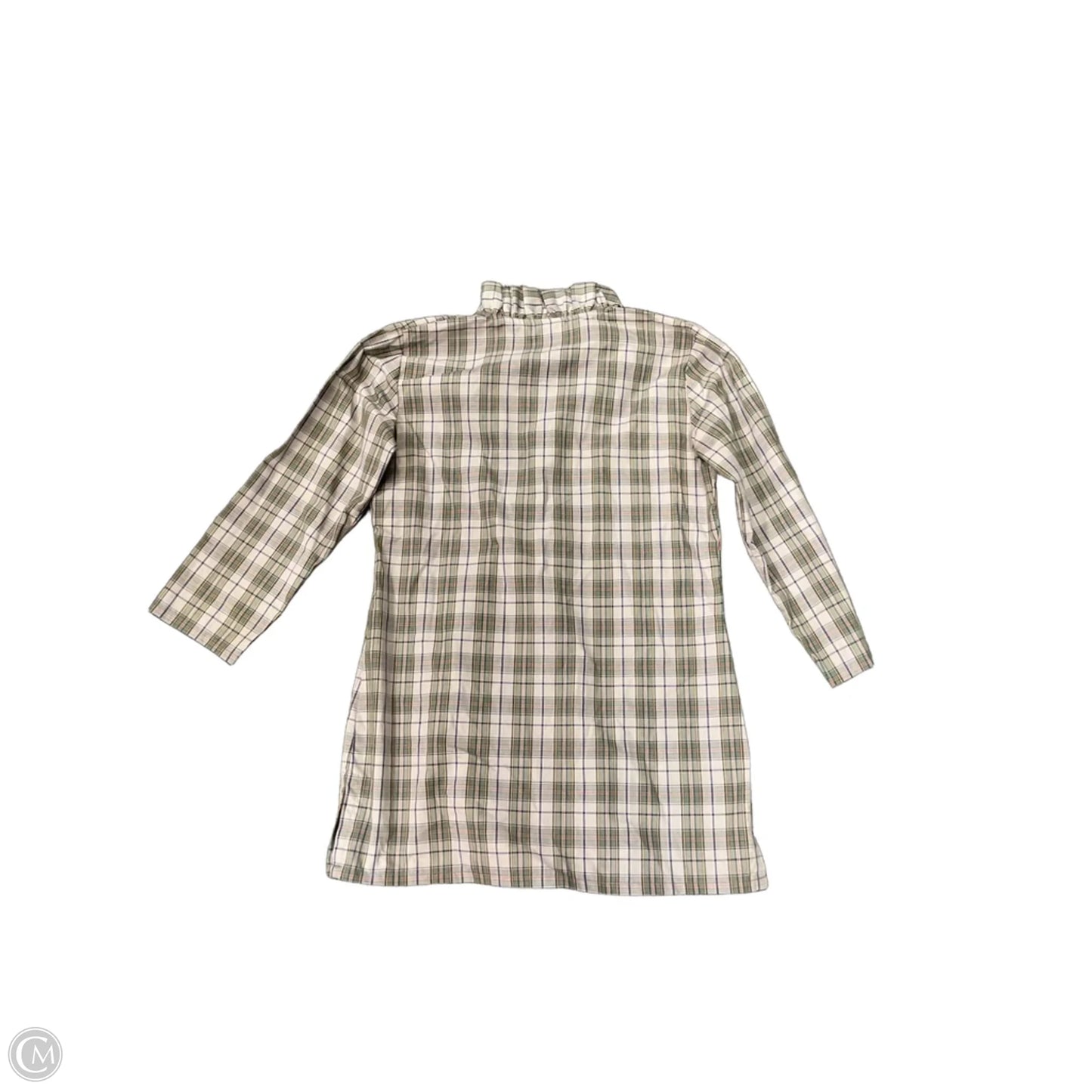 Top Long Sleeve By Clothes Mentor In Plaid Pattern, Size: Xs