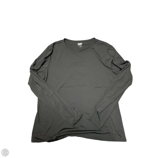 Top Long Sleeve Basic By Lands End In Black, Size: L