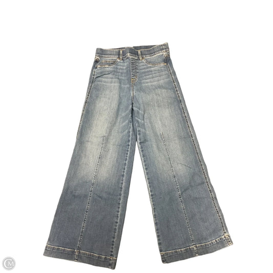 Jeans Wide Leg By Spanx In Blue Denim, Size: L