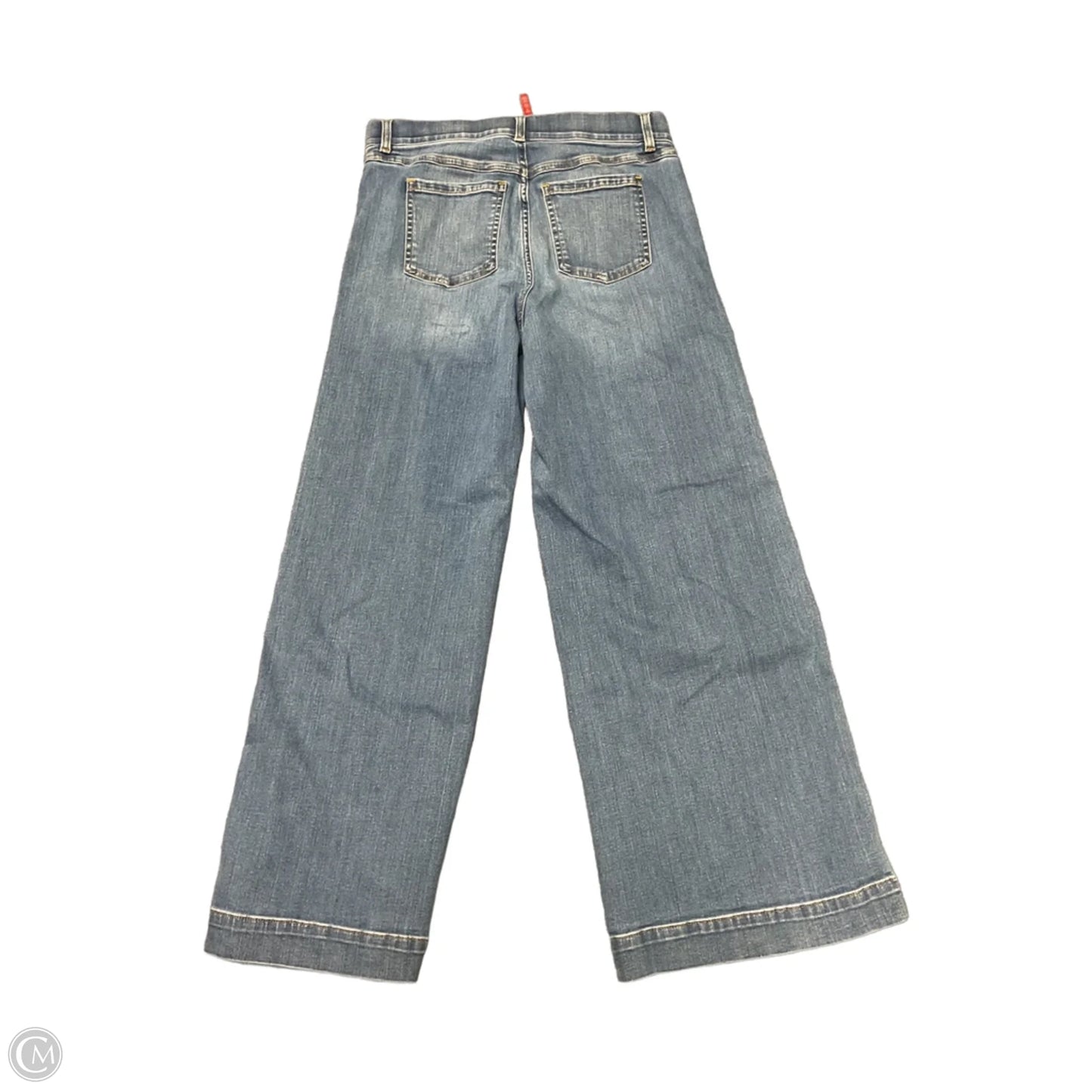 Jeans Wide Leg By Spanx In Blue Denim, Size: L