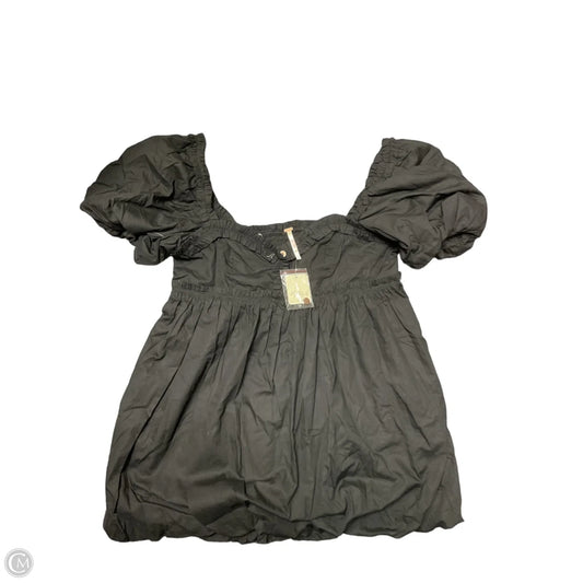 Tunic Short Sleeve By Free People In Black, Size: S