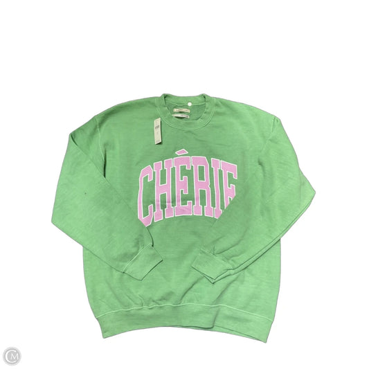 Sweatshirt Crewneck By Anthropologie In Green, Size: S