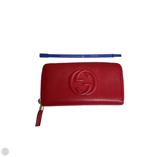 Wallet Luxury Designer By Gucci, Size: Large
