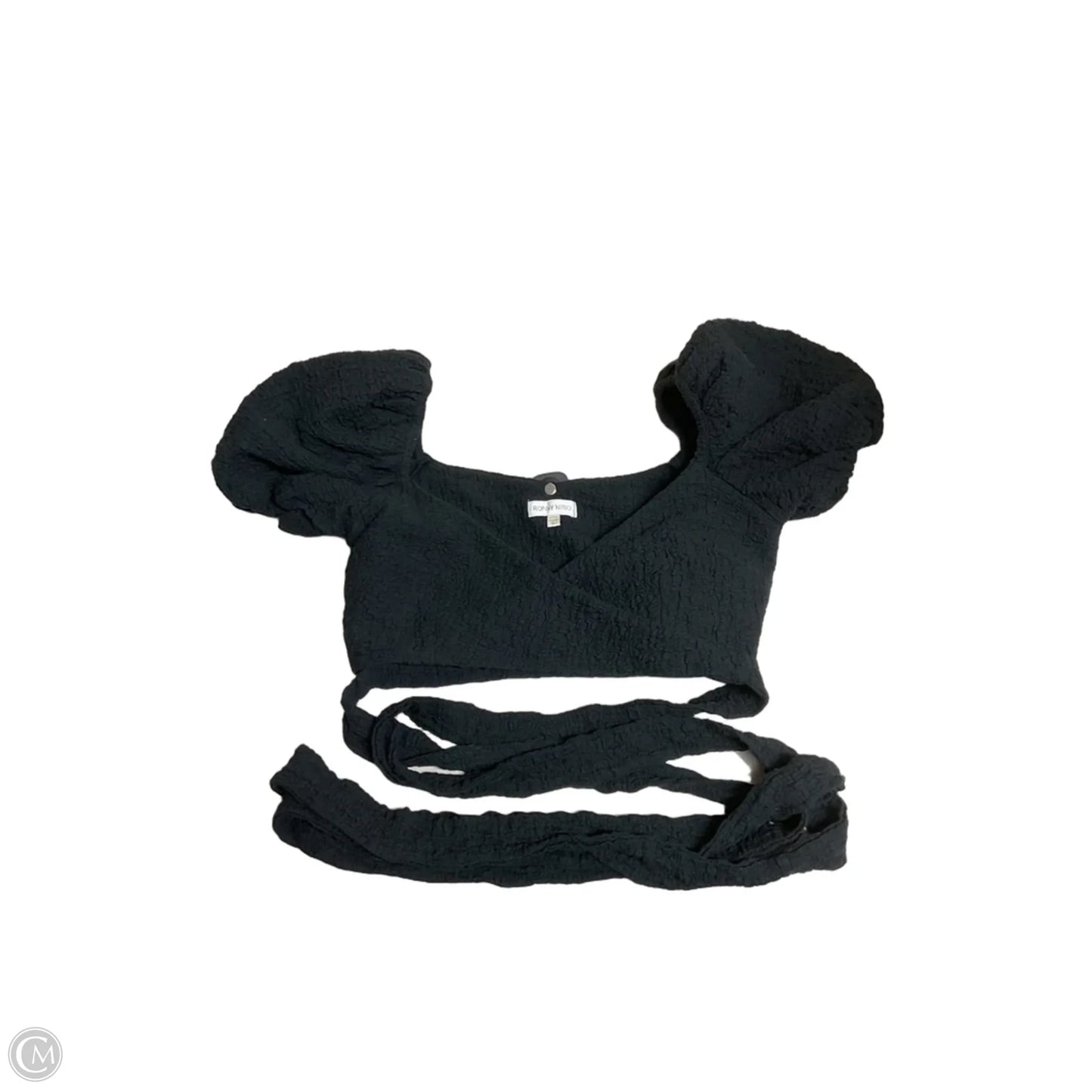 Top Short Sleeve By Cmb In Black, Size: M