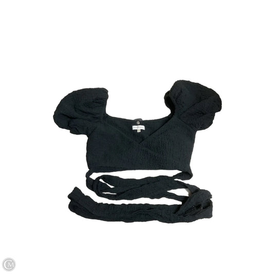 Top Short Sleeve By Cmb In Black, Size: M