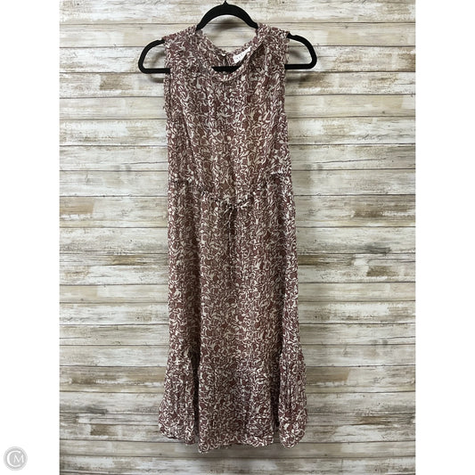 Dress Casual Midi By Velvet By Graham & Spencer In Brown, Size: Xs