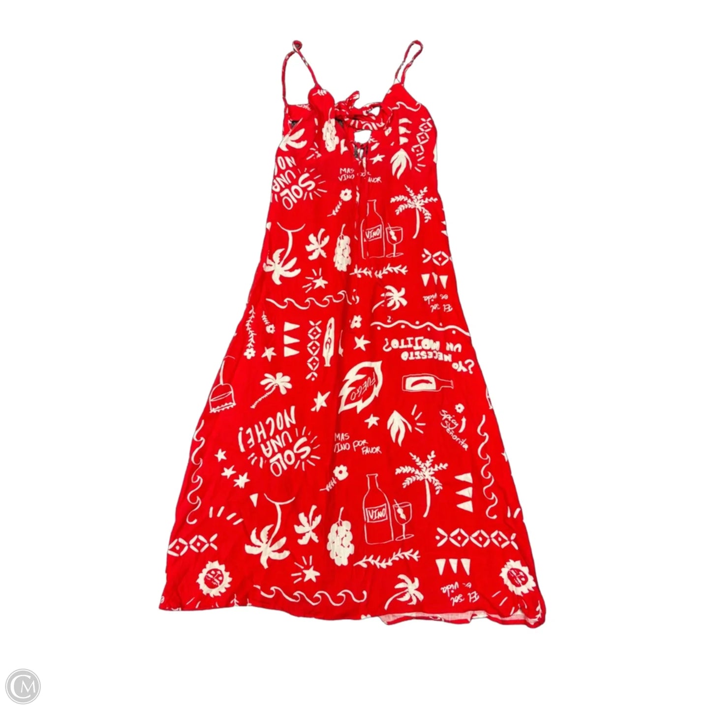 Dress Casual Maxi By Cmc In Red, Size: L