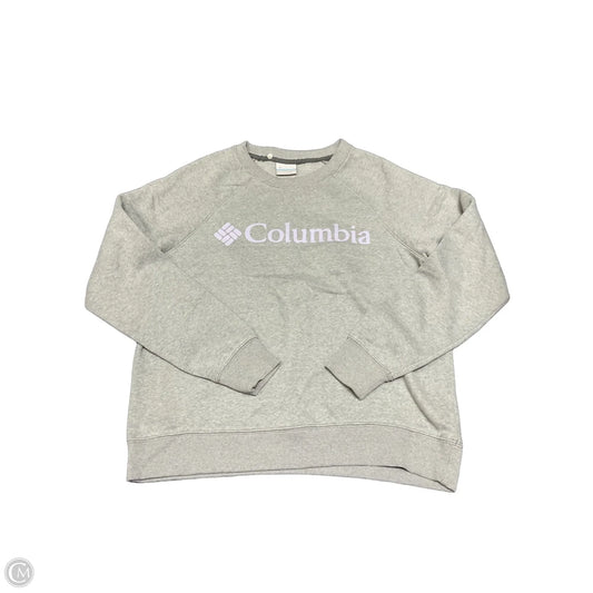 Sweatshirt Crewneck By Columbia In Grey, Size: M