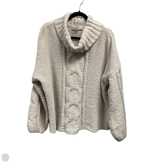 Sweater By Seven 7 In Cream, Size: Xxl