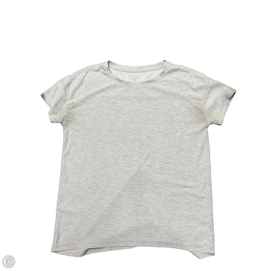Athletic Top Short Sleeve By Old Navy In Grey, Size: S