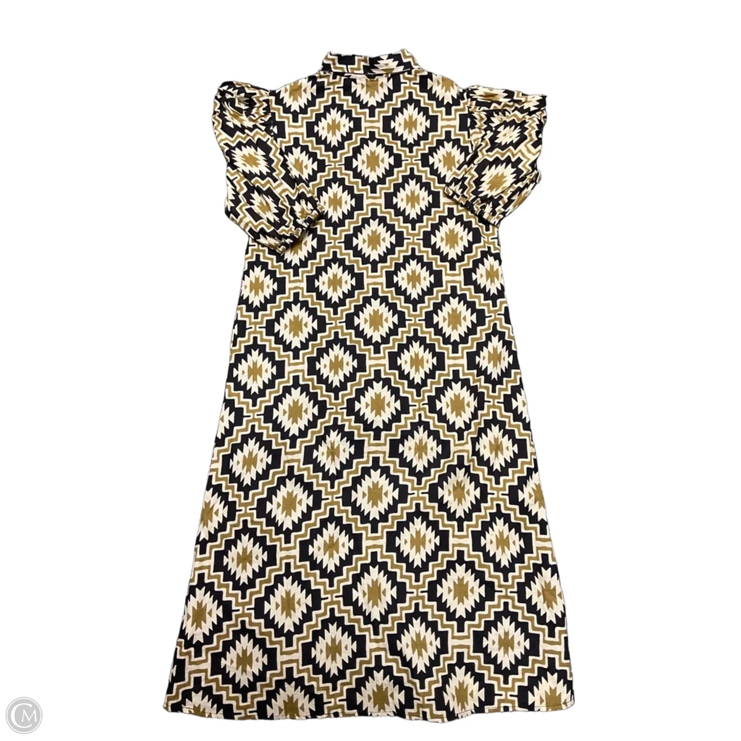 Dress Casual Midi By Cma In Blue & Green, Size: S