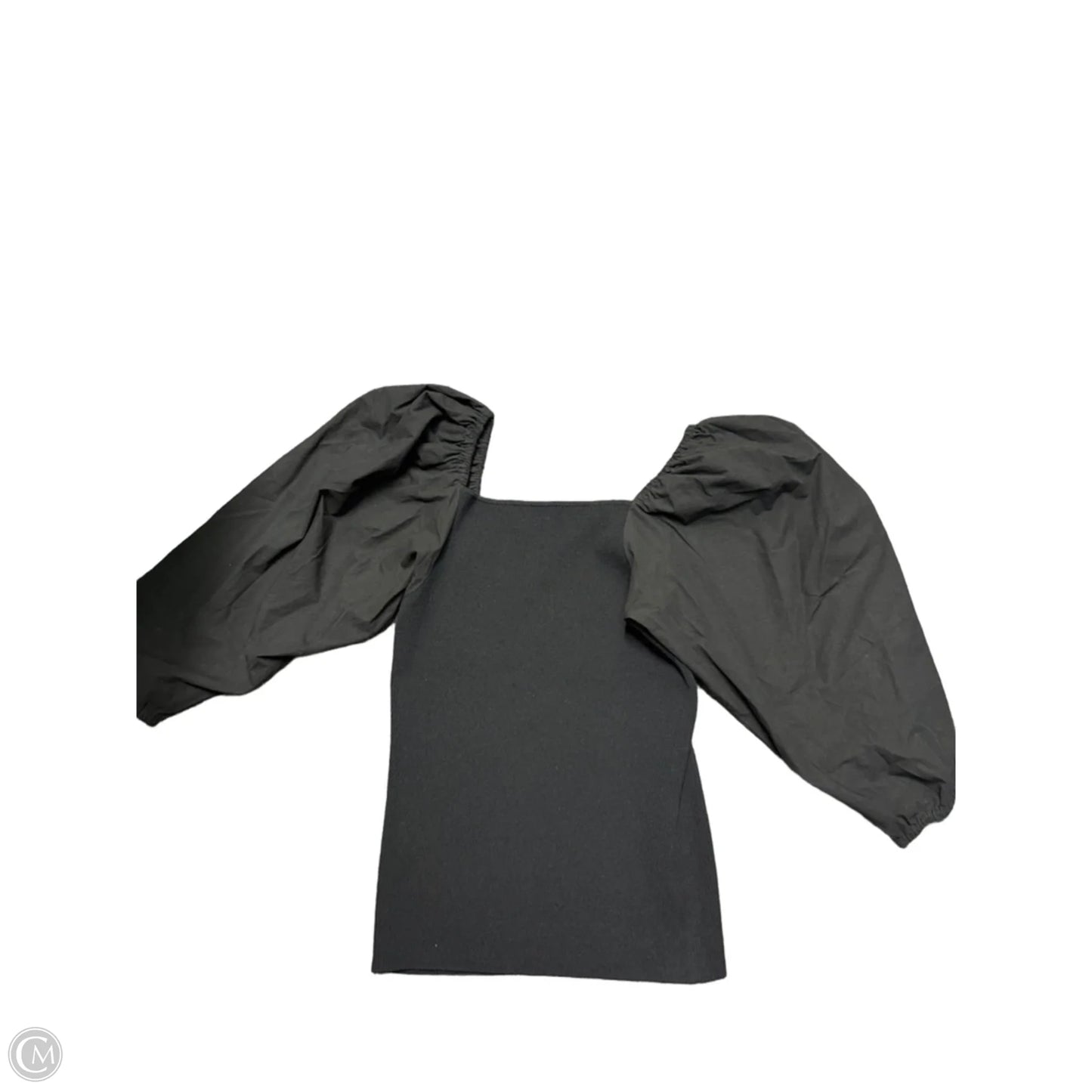 Top 3/4 Sleeve Designer By Tanya Taylor In Black, Size: M