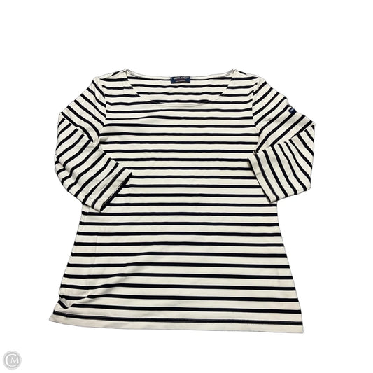 Top 3/4 Sleeve By Cma In Striped Pattern, Size: 10