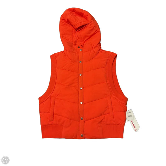 Vest Puffer & Quilted By Free People In Orange, Size: M