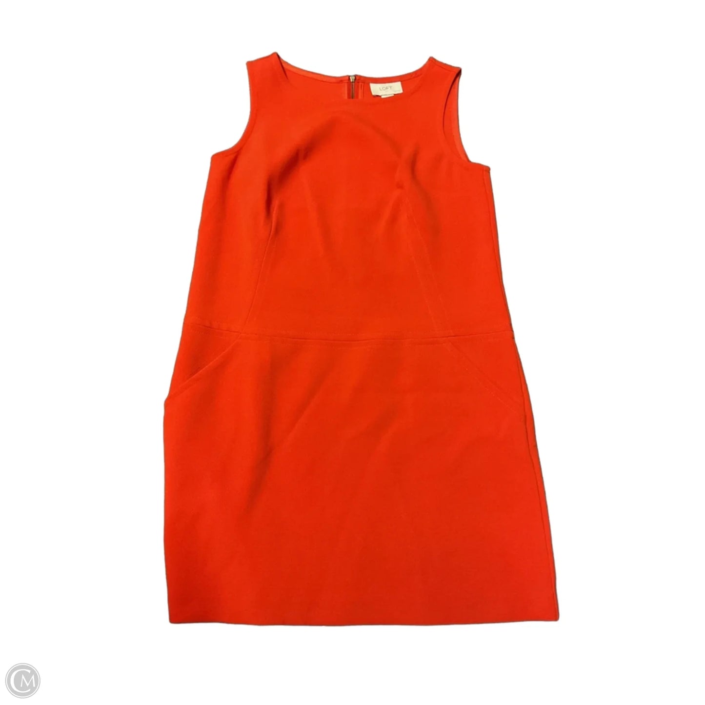 Dress Work By Loft In Orange, Size: Sp