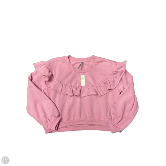 Sweatshirt Crewneck By Anthropologie In Pink, Size: S