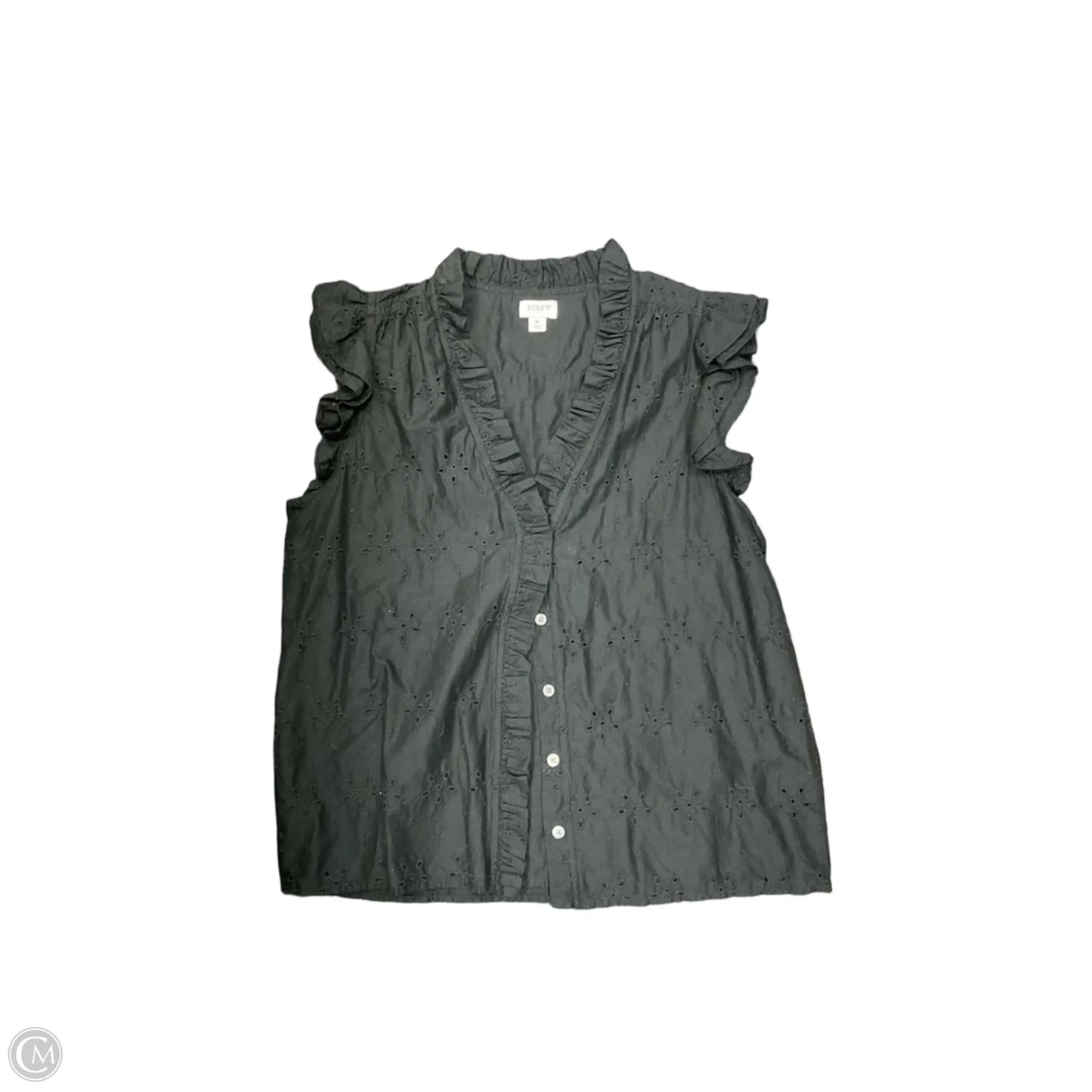 Top Sleeveless By J. Crew In Black, Size: M