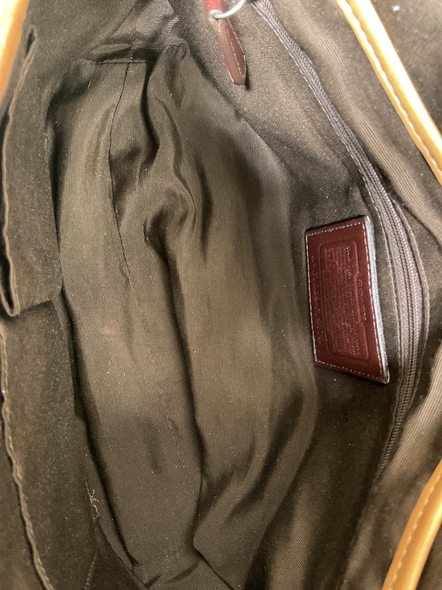Handbag Designer By Coach In Tan, Size:Medium