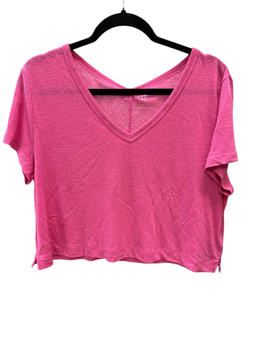 Top Ss Basic By Gap In Pink, Size:M