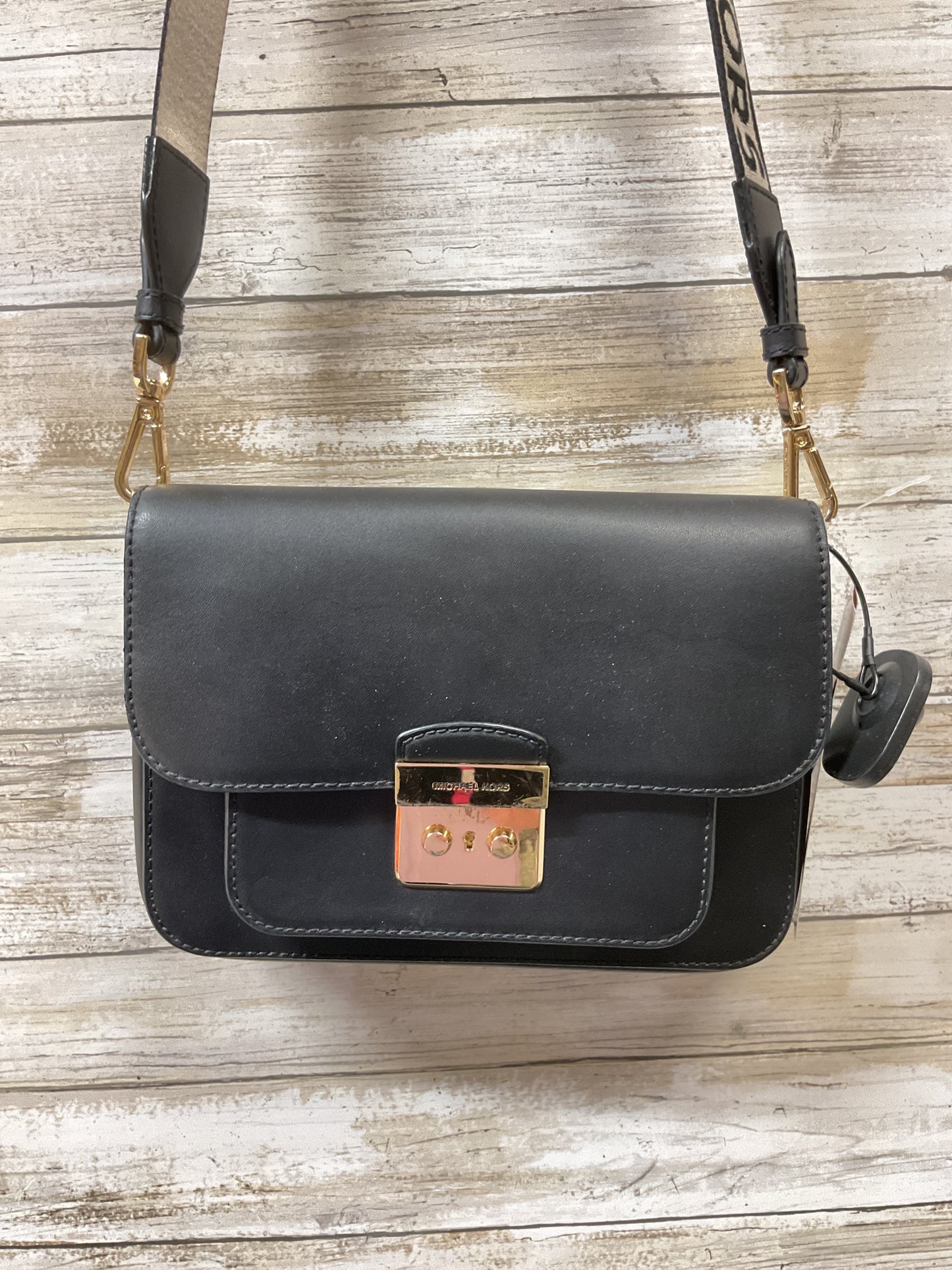 Crossbody Designer By Michael Kors In Black, Size:Small