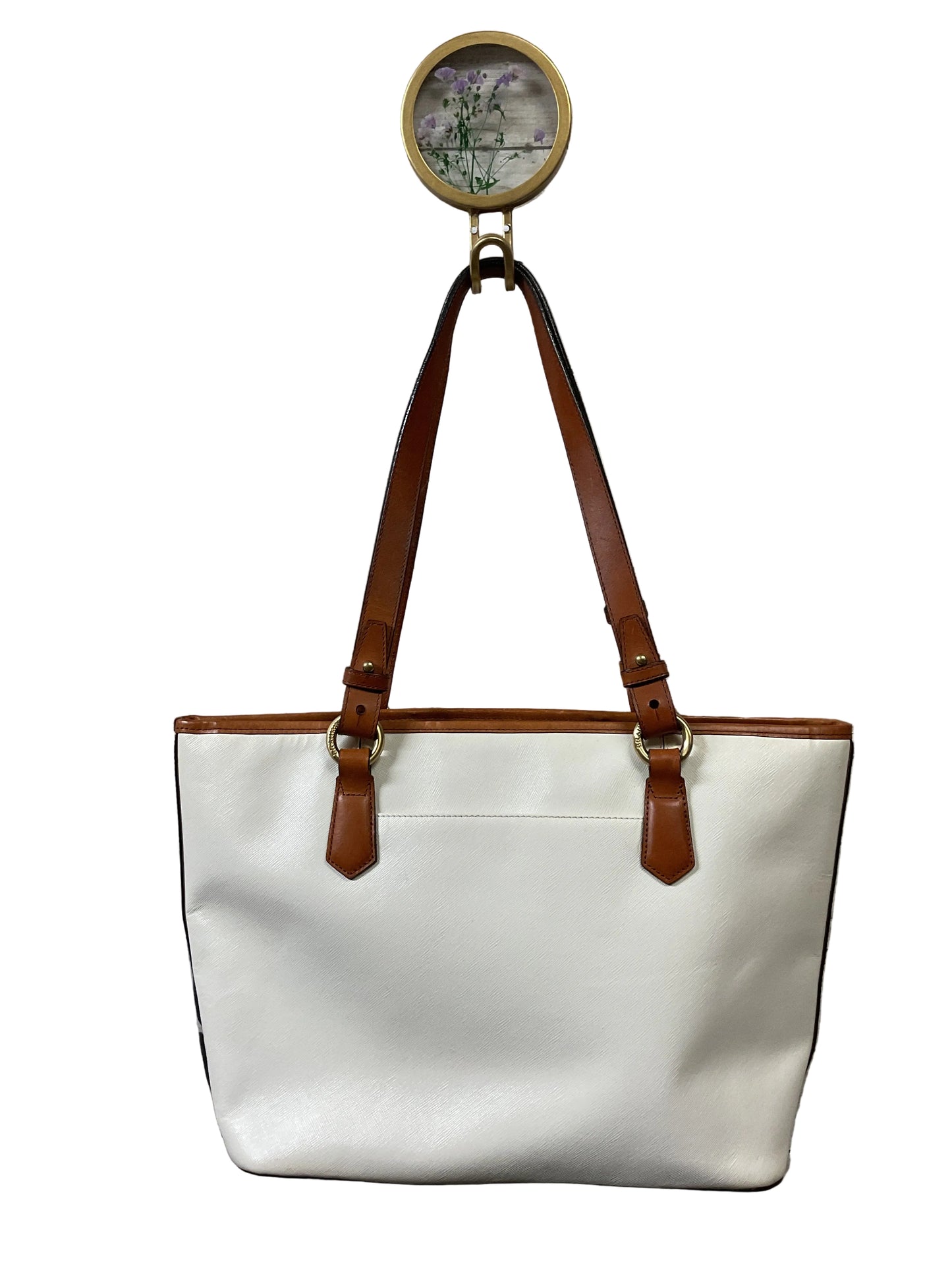 Handbag Designer By Brahmin In Tropical Print, Size:Large