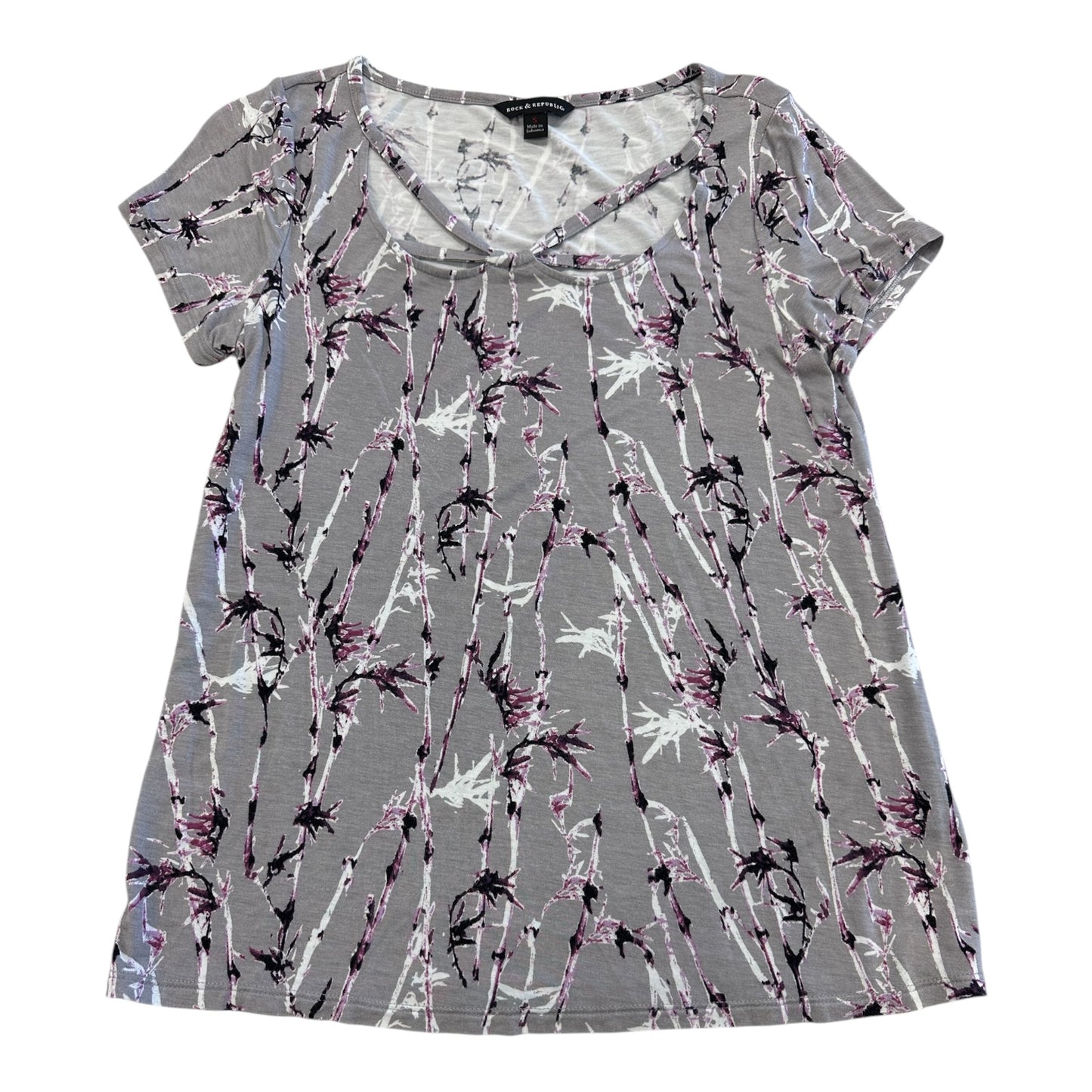 Top Ss By Rock And Republic In Grey & Purple, Size:S