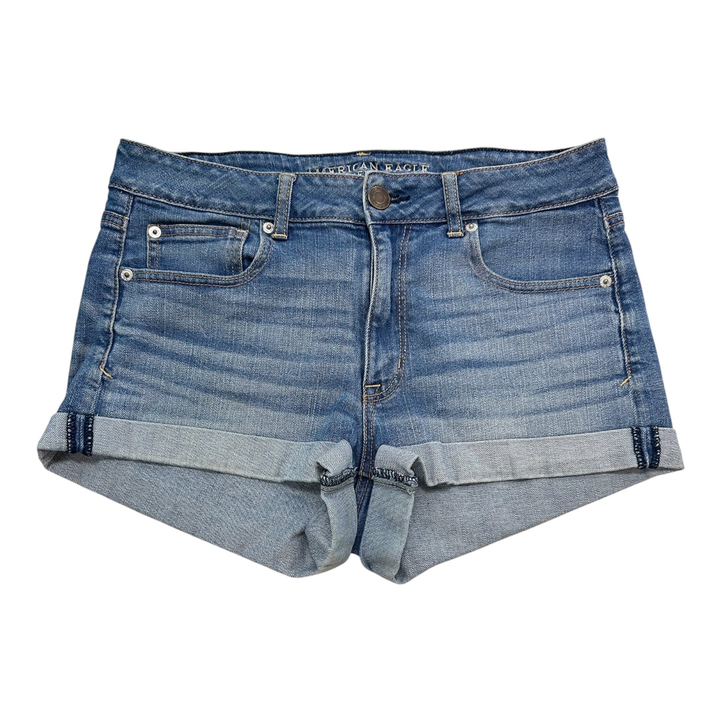 Shorts By American Eagle In Blue Denim, Size:12