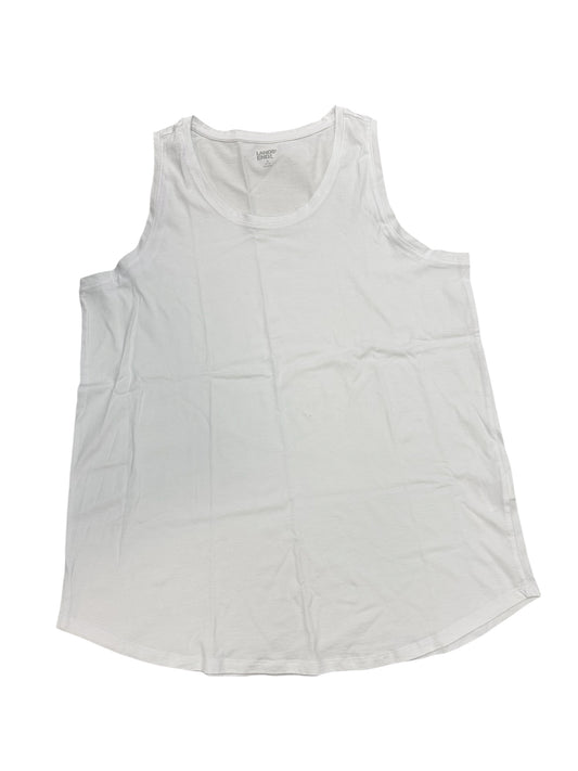 Tank Top By Lands End In White, Size:1X