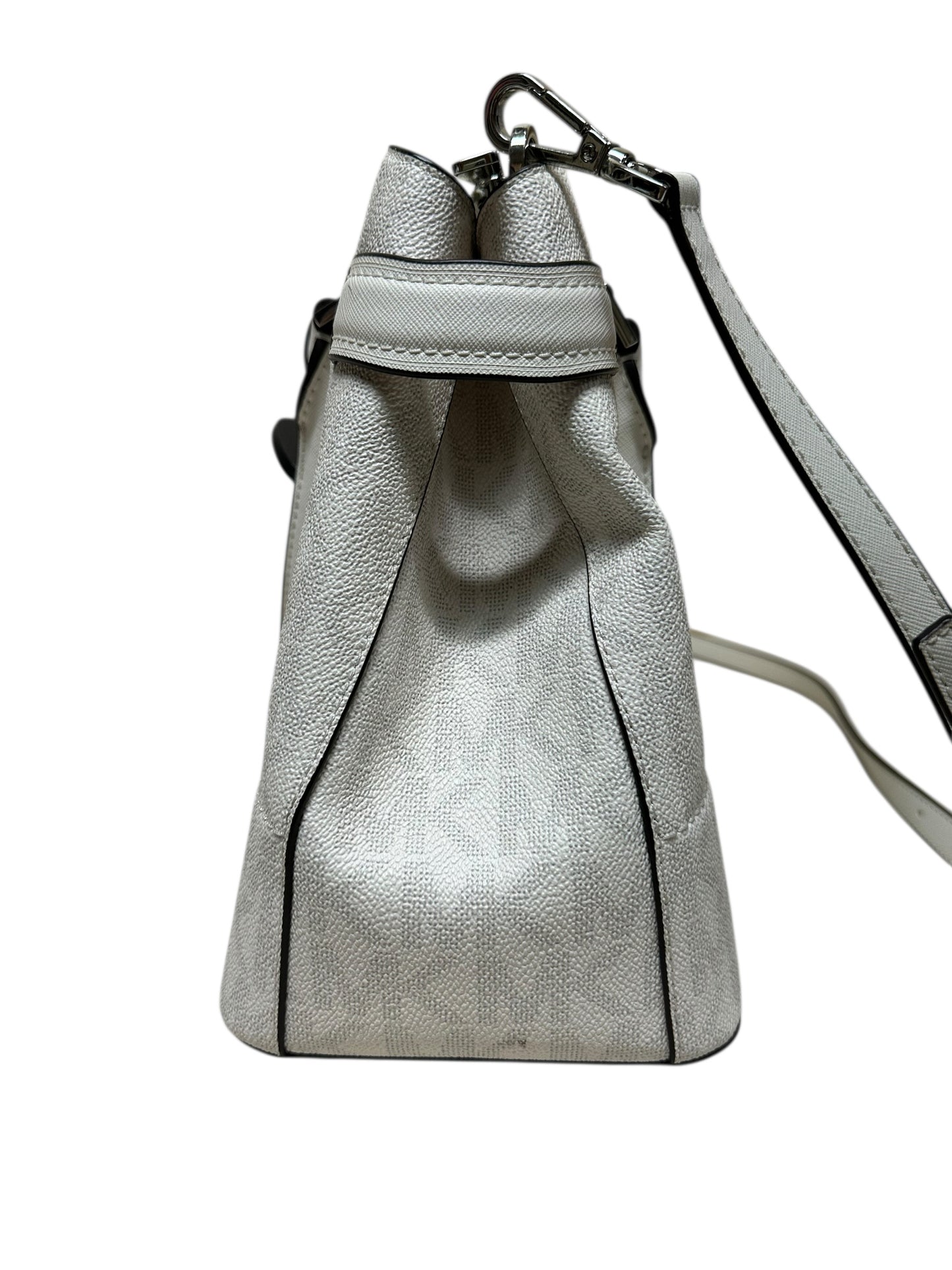 Handbag Designer By Michael Kors In White, Size:Large