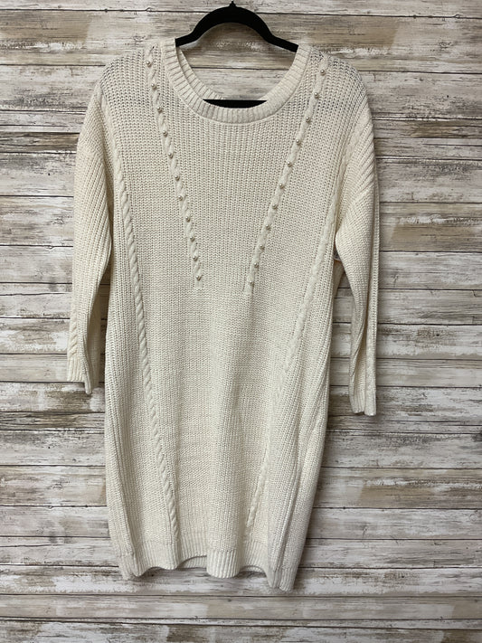 Dress Sweater By Olive And Oak In White, Size:Lp