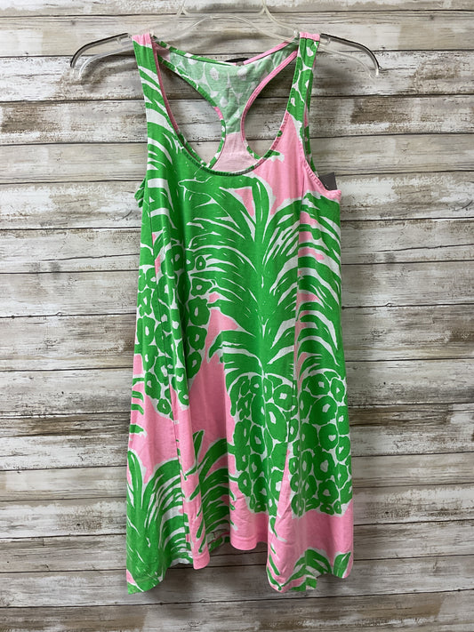 Dress Casual Short By Lilly Pulitzer In Green & Pink, Size:Xxs
