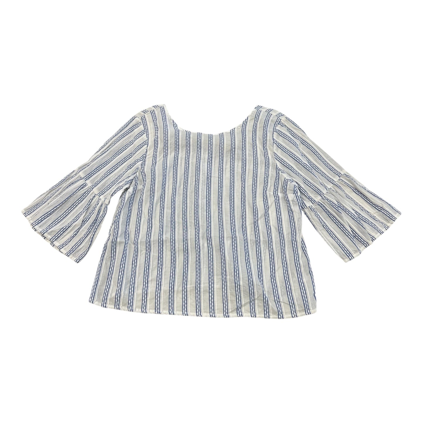 Top 3/4 Sleeve By Universal Thread In Blue & White, Size:M
