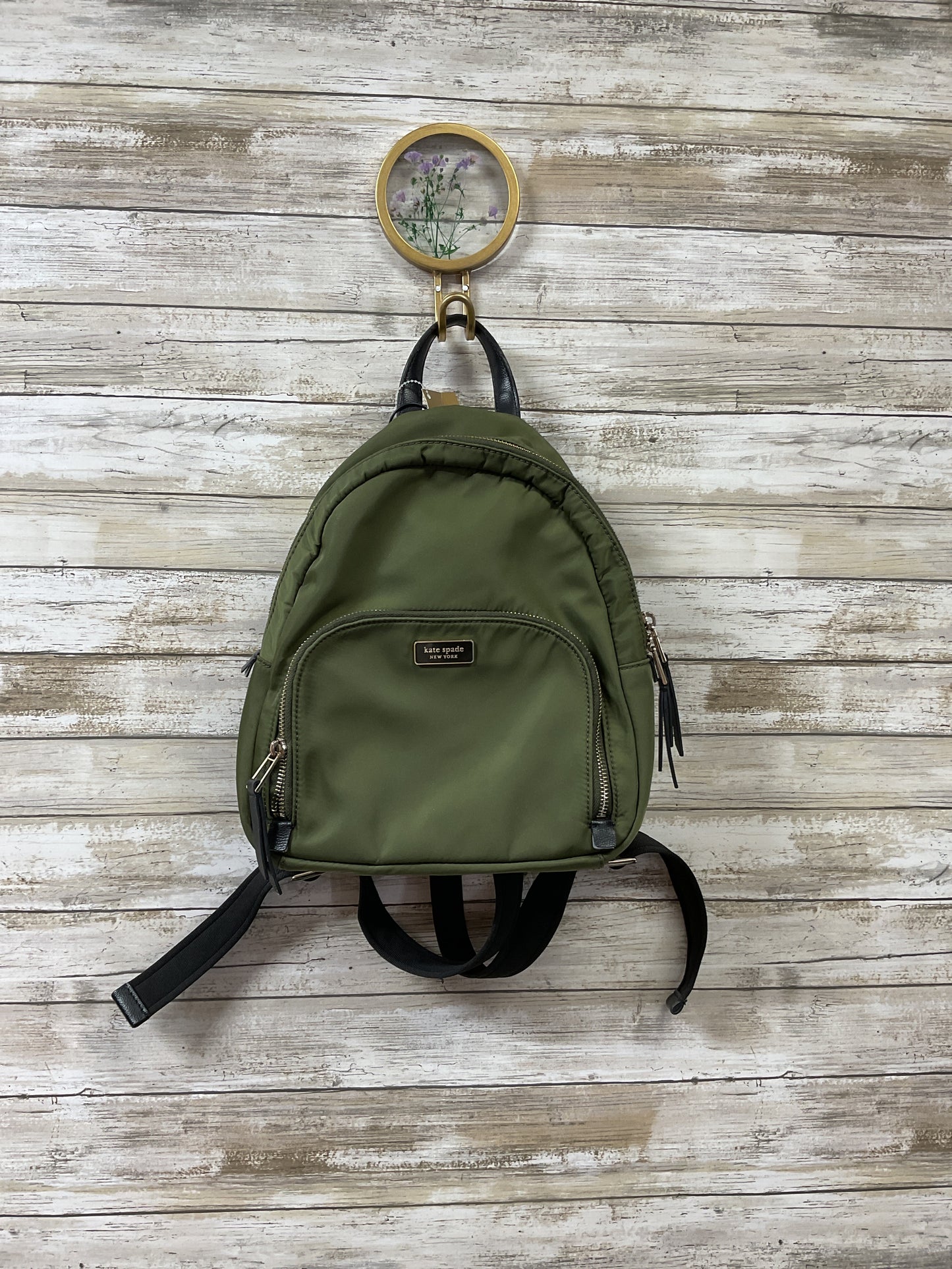 Backpack Designer By Kate Spade In Green, Size:Small