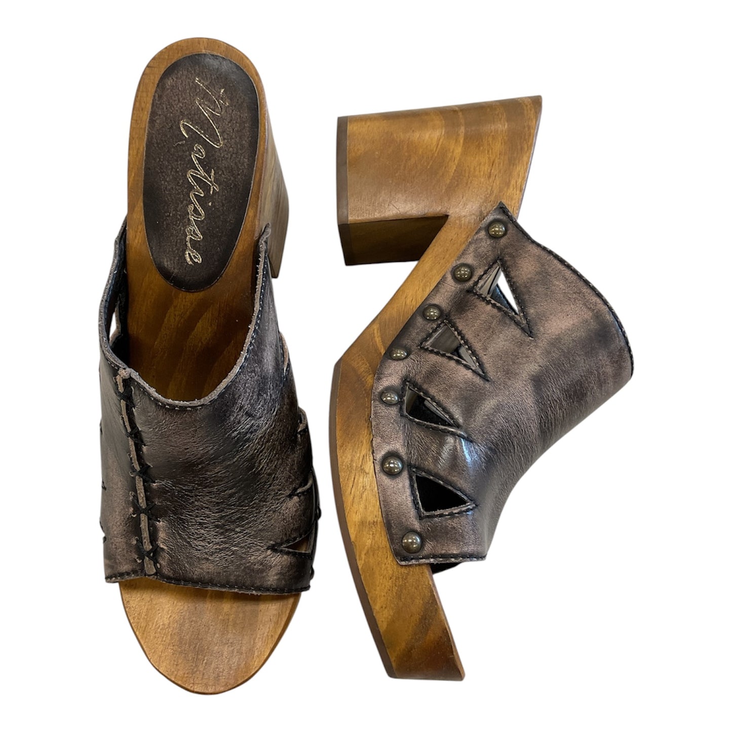 Sandals Heels Block By Matisse In Brown, Size:8