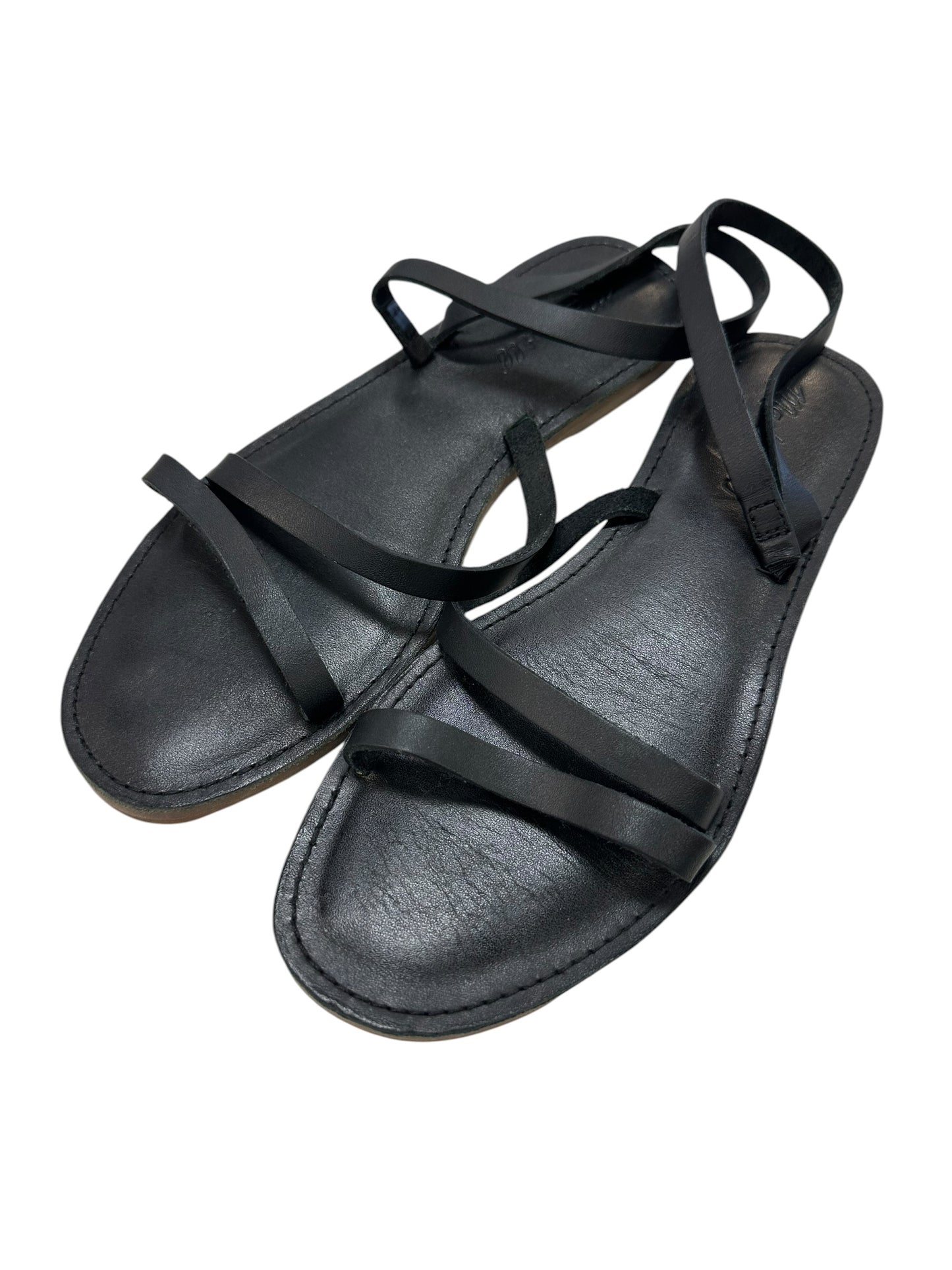 Sandals Flats By Madewell In Black, Size:7