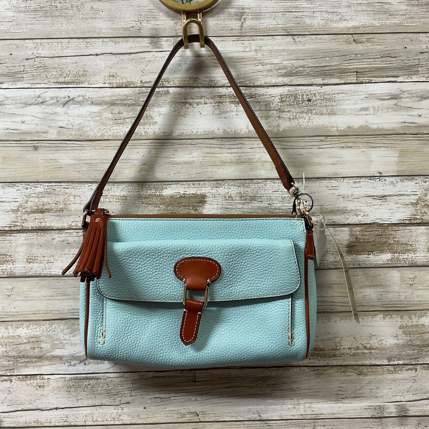 Handbag Designer By Dooney And Bourke In Blue, Size:Medium