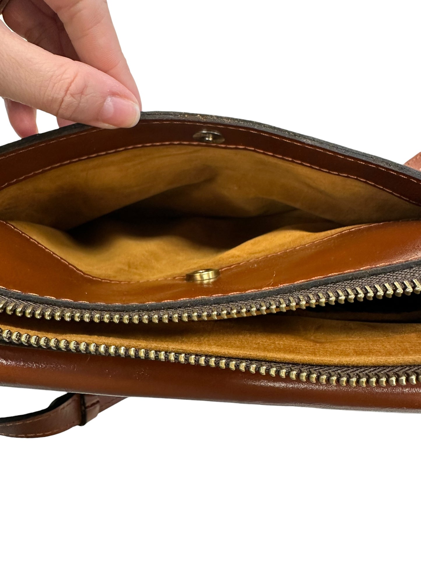 Crossbody Designer By Patricia Nash In Brown, Size:Medium