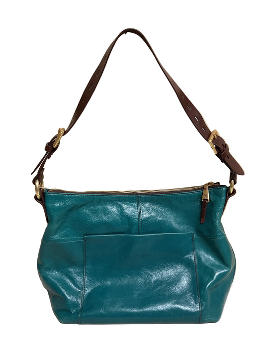 Handbag Leather By Hobo Intl In Teal, Size:Medium