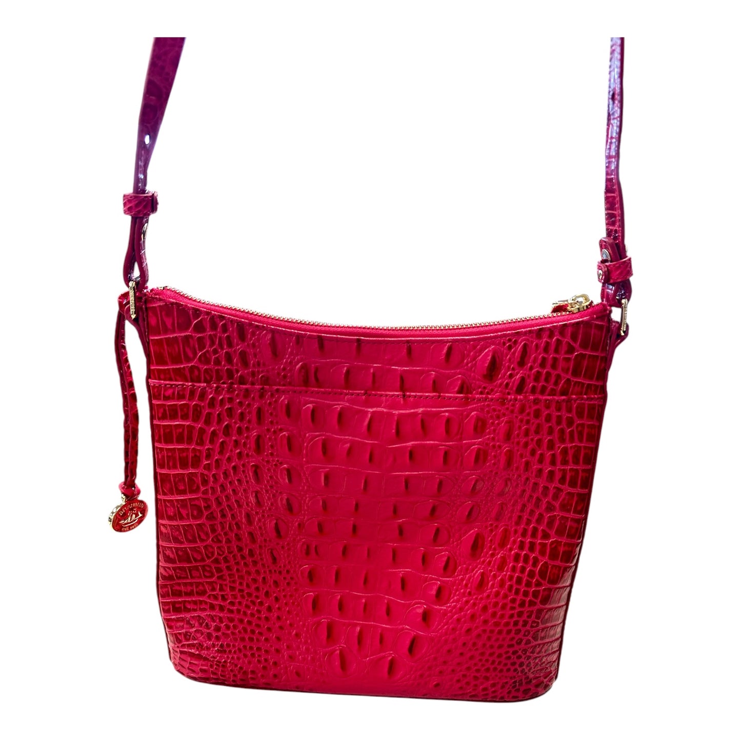 Crossbody Designer By Brahmin In Pink, Size:Medium