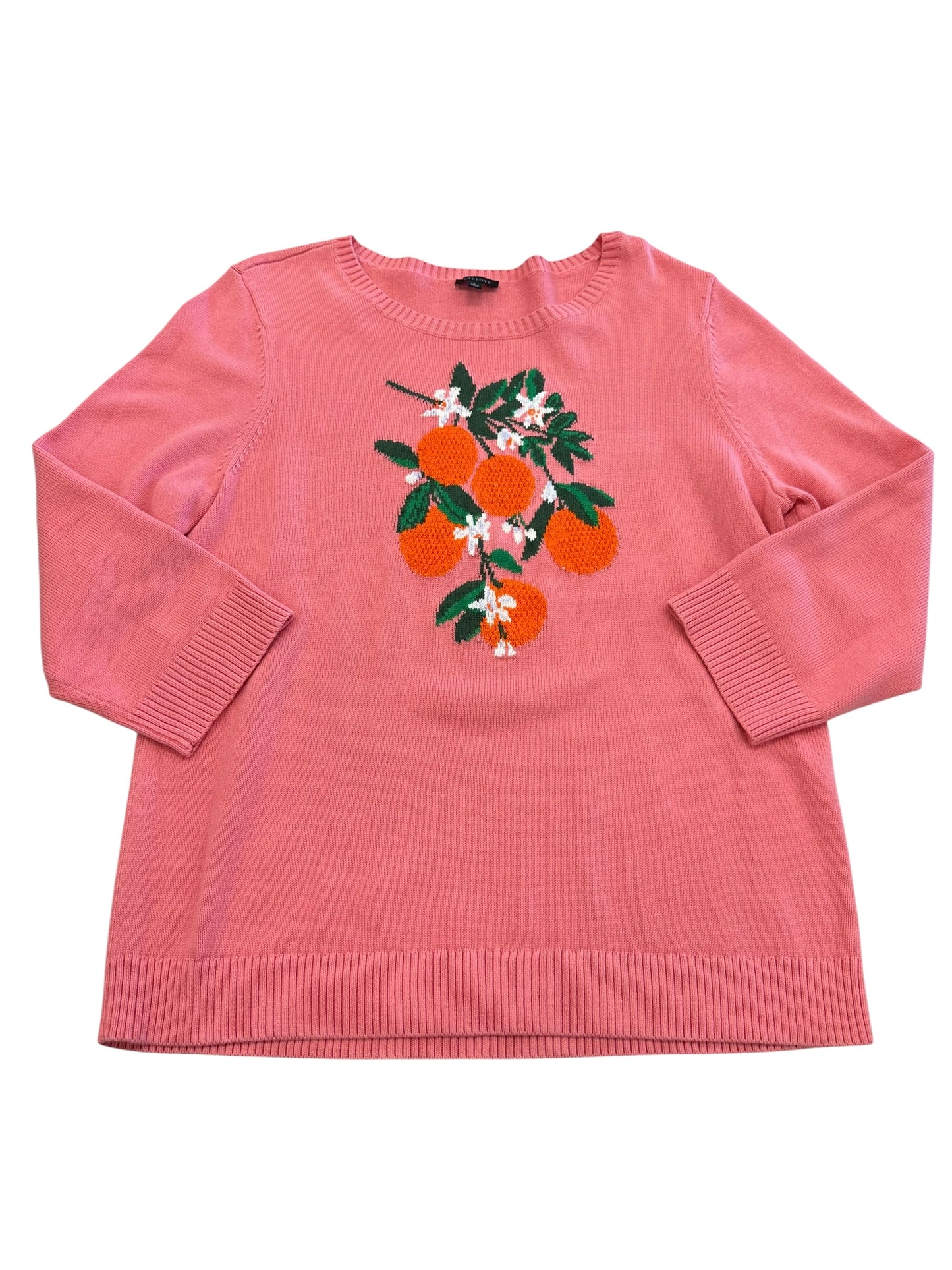 Sweater By Talbots In Coral, Size:L